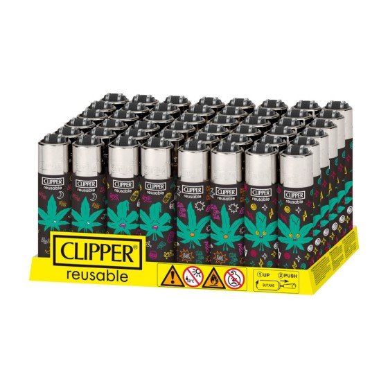 Caja Clipper Micro Happy Weed 48uds