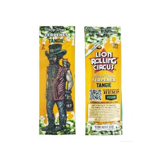 Hemp Wrap Tangie Lion Rolling Circus (25x2)